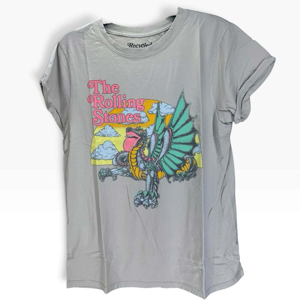 NWOT Recycled Karma Rolling Stones Dragon Tee Short Sleeve Women’s Size Medium